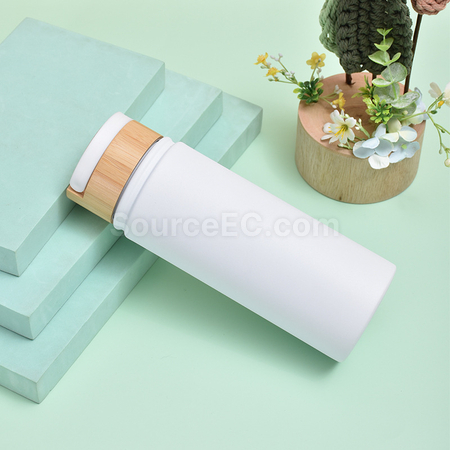 Customization Stainless Steel Bamboo Lid Handle Thermos Cup Corporate Gifts