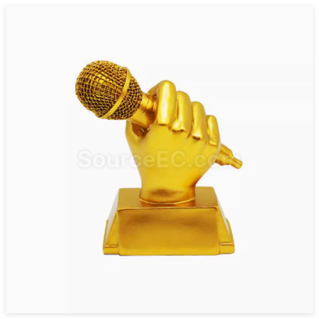 Microphone Metal Trophy