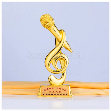 Customization Metal Microphone Trophy Corporate Gifts