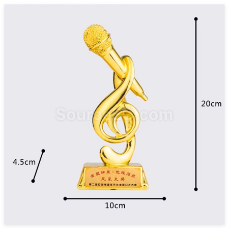 Customization Metal Microphone Trophy Corporate Gifts