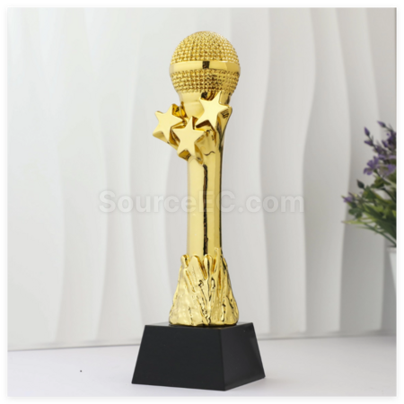 Customization Metal Microphone Trophy Corporate Gifts