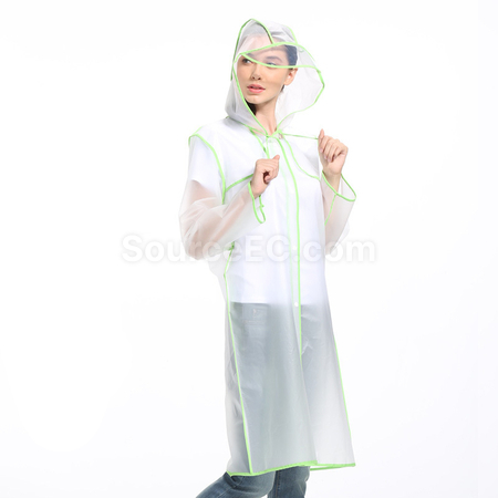 Customization Transparent Raincoat with Colorful Straps Corporate Gifts