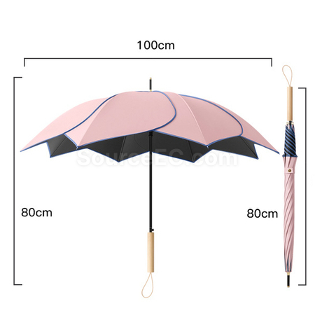 Customization Creative Flower Straight Umbrella Corporate Gifts