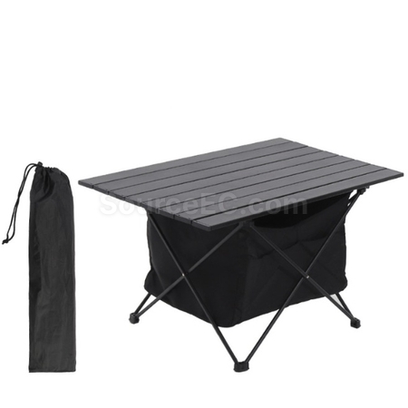Portable Aluminum Folding Table with Storage Bag