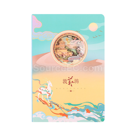 Customization Customizable Creative 3D Hollow Paper Sculpture Notebook Corporate Gifts