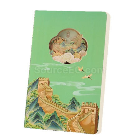Customizable Creative 3D Hollow Paper Sculpture Notebook