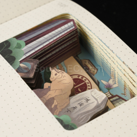 Customization Customizable Creative 3D Hollow Paper Sculpture Notebook Corporate Gifts