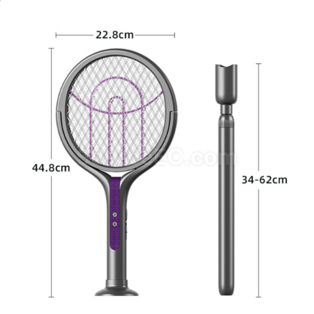 Customization Mosquito-attracting telescopic and rotatable electric mosquito swatter Corporate Gifts