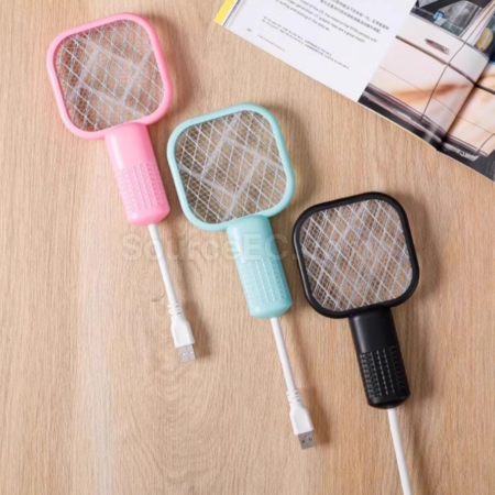 USB Portable Mosquito Racket with Mosquito Lure, 2-in-1