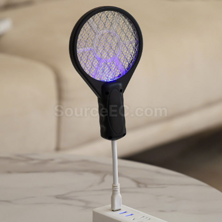 Customization USB Portable Mosquito Racket with Mosquito Lure, 2-in-1 Corporate Gifts