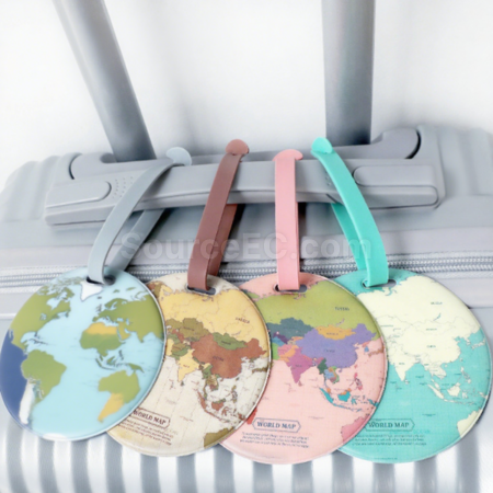 Customization PVC circular luggage tag Corporate Gifts
