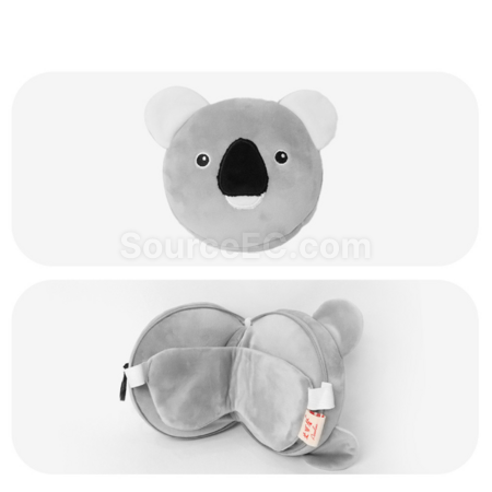 Customization Travel portable eye mask and neck pillow Corporate Gifts