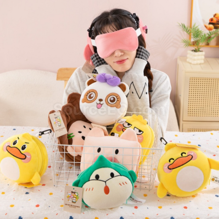 Customization Travel portable eye mask and neck pillow Corporate Gifts
