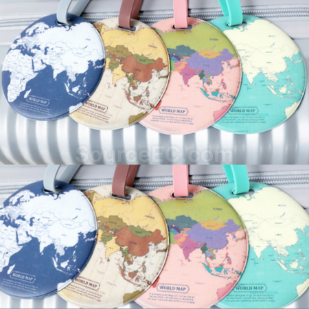 Customization PVC circular luggage tag Corporate Gifts