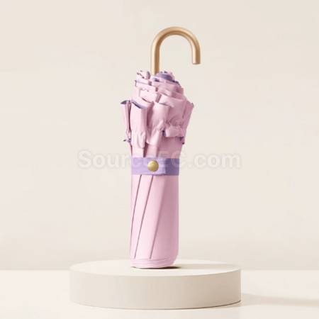Customization Lace three - fold hooked - handle folding umbrella Corporate Gifts