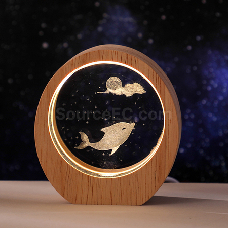 Customization 3D Engraved Night Light Corporate Gifts