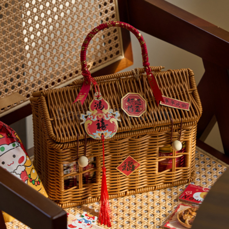 Customization Rattan - woven storage basket gift box Corporate Gifts