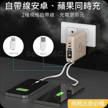 Customization 30W Multi-Function 3-in-1 Mobile Power Bank(BSMI certificate) Corporate Gifts
