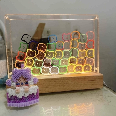 Customization Creative Bear Rocking Acrylic Night Light Corporate Gifts