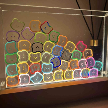 Customization Creative Bear Rocking Acrylic Night Light Corporate Gifts