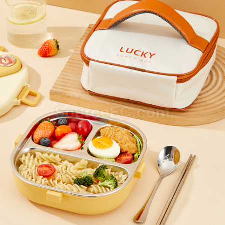 Customization 304 square insulated compartment lunch box Corporate Gifts