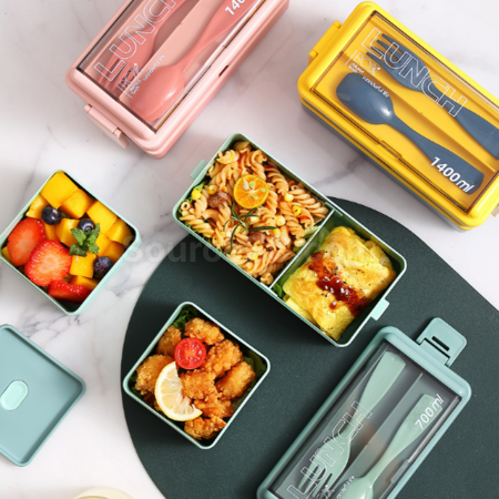 Customization Double-layer lunch box (with tableware) Corporate Gifts