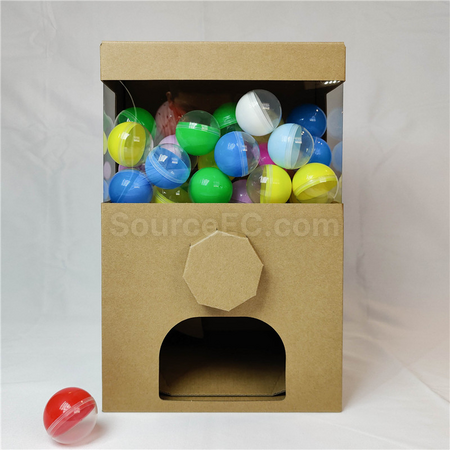 Customization Cardboard Gashapon Machine Corporate Gifts