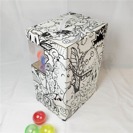 Customization Cardboard Gashapon Machine Corporate Gifts