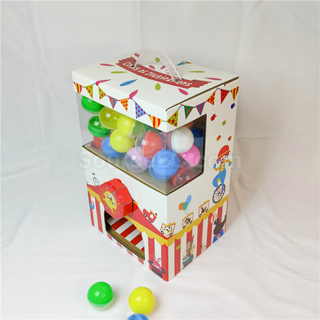 Customization Cardboard Gashapon Machine Corporate Gifts