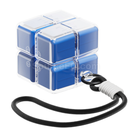 Customization Rubik's Cube Medicine Box with Lanyard Corporate Gifts