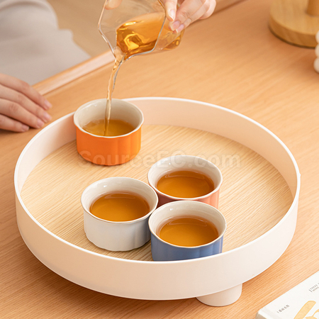 Customization Mooncake-shaped Tea Cup Set Corporate Gifts
