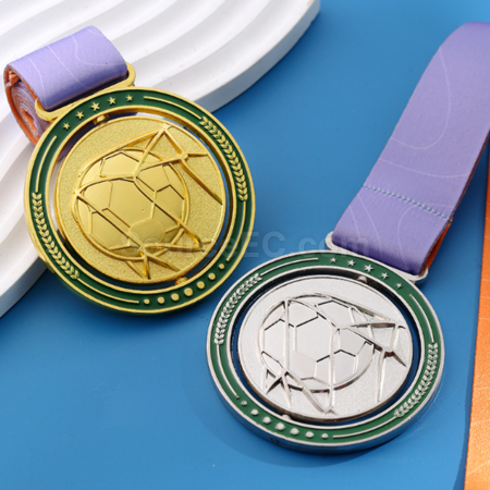 Customization Metal rotating medal Corporate Gifts