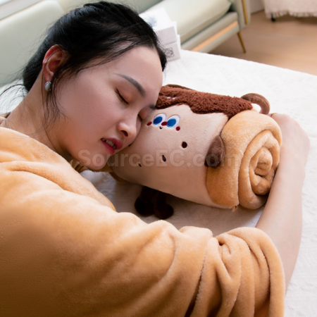 Customization Cartoon pillow and blanket 2-in-1 Corporate Gifts