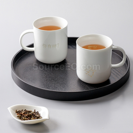 Customization Light-transmitting Ceramic Mug Corporate Gifts