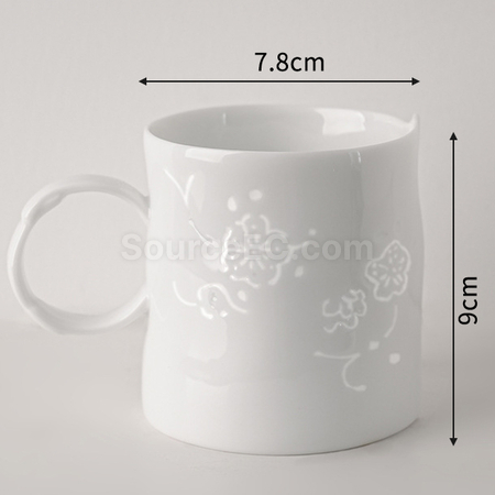 Customization Light-transmitting Ceramic Mug Corporate Gifts