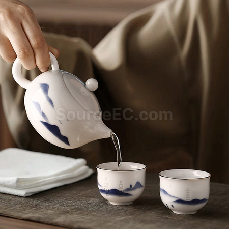 Customization Light-transmitting Ceramic Mug Gift Set Corporate Gifts