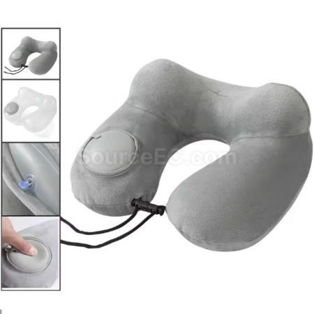 Customization Pressurised inflatable U-shaped neck pillow Corporate Gifts