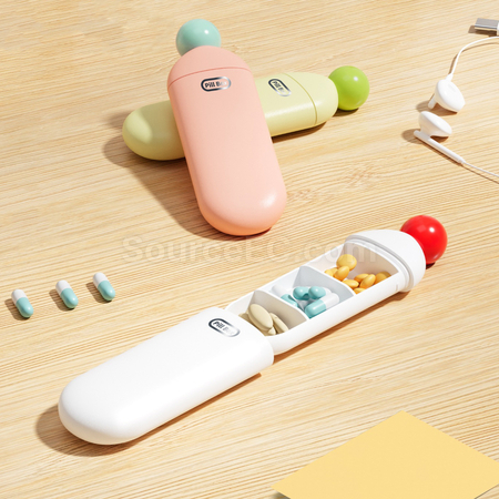 Portable pill box