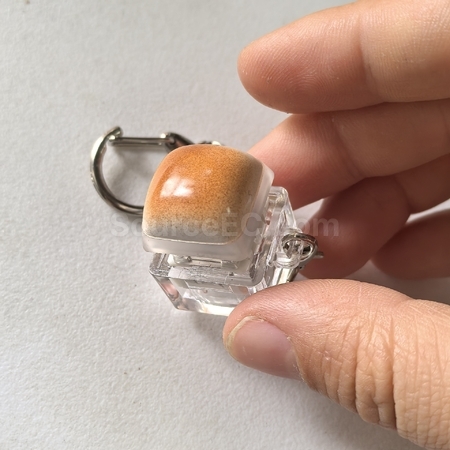 Customization Caramel Bread Fingertip Decompression Button Corporate Gifts