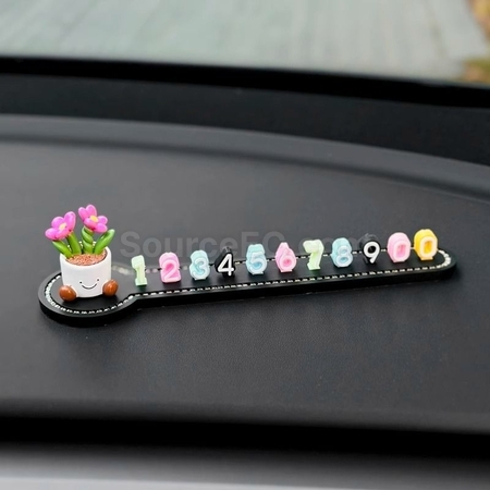 Customization 3D Doll Simple Car Number Plate Corporate Gifts