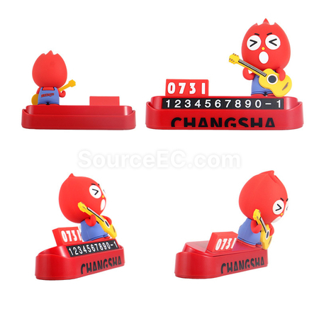 Customization Customized PVC 3D Doll Car Moving Number Plate Corporate Gifts