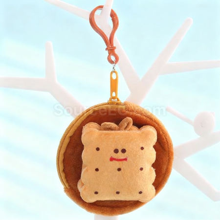 Customization Plush hamburger coin purse pendant keychain Corporate Gifts