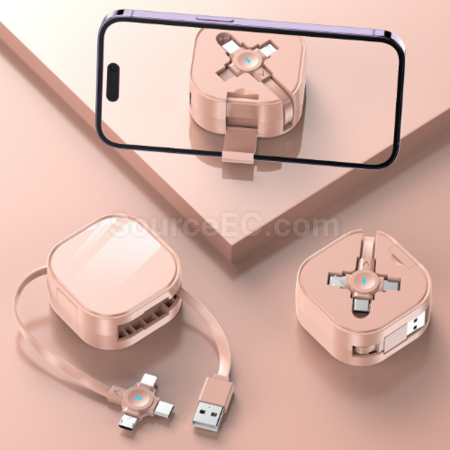 Customization Retractable storage stand three-in-one data cable Corporate Gifts