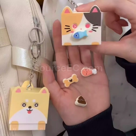Customization Magnetic Sound-Producing Face-Changing Stress-Relief Keychain Pendant Corporate Gifts