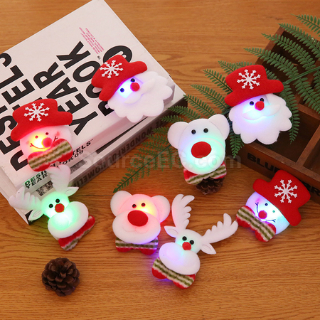 LED Christmas Badge