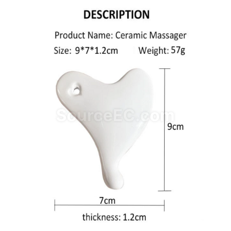 Customization Ceramic beauty massage gua sha board Corporate Gifts