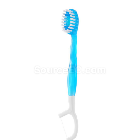 Customization Disposable portable soft-bristle toothbrush with floss Corporate Gifts