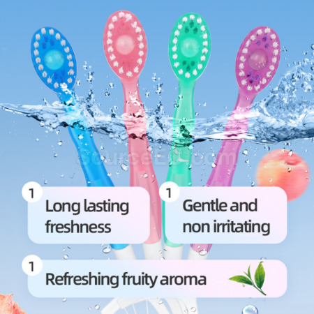 Customization Disposable portable soft-bristle toothbrush with floss Corporate Gifts