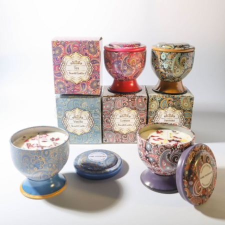 Customization Goblet with dried flower scented candle (can be made into a gift box) Corporate Gifts