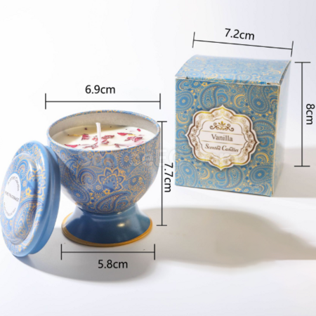 Customization Goblet with dried flower scented candle (can be made into a gift box) Corporate Gifts
